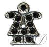 6mm Rhinestoned Charm - Swarovski Crystals
