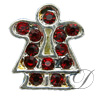 6mm Rhinestoned Charm - Swarovski Crystals