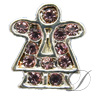 6mm Rhinestoned Charm - Swarovski Crystals