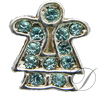 6mm Rhinestoned Charm - Swarovski Crystals