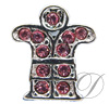 6mm Rhinestoned Charm - Swarovski Crystals