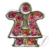 6mm Rhinestoned Charm - Swarovski Crystals