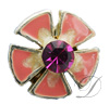 6mm Rhinestoned Charm - Swarovski Crystals