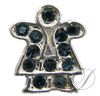 6mm Rhinestoned Charm - Swarovski Crystals