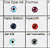 SWAROVSKI Rhinestone Color Chart