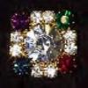 Rhinestone Button
