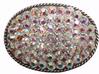 Rhinestone Oval Belt Buckle