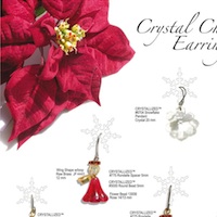 Crystal Christmas Earrings