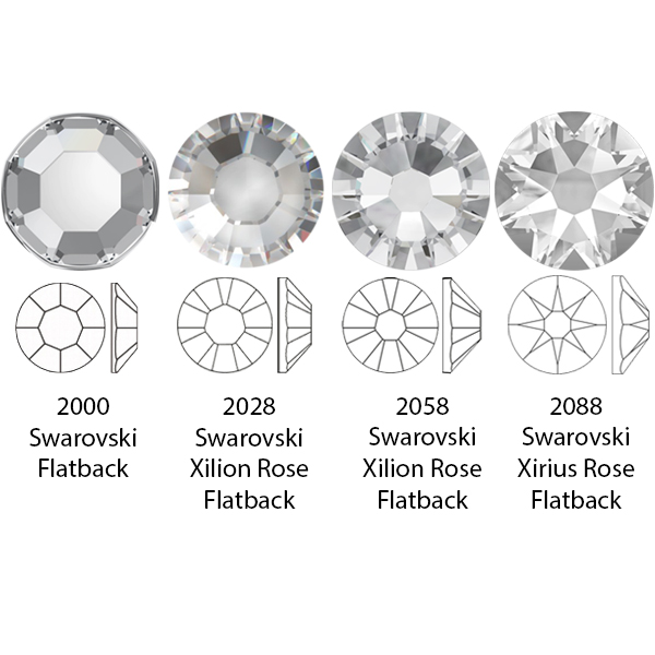 Swarovski 2088 XIRIUS Rose Flat Back Crystal SS20 Dreamtime Creations