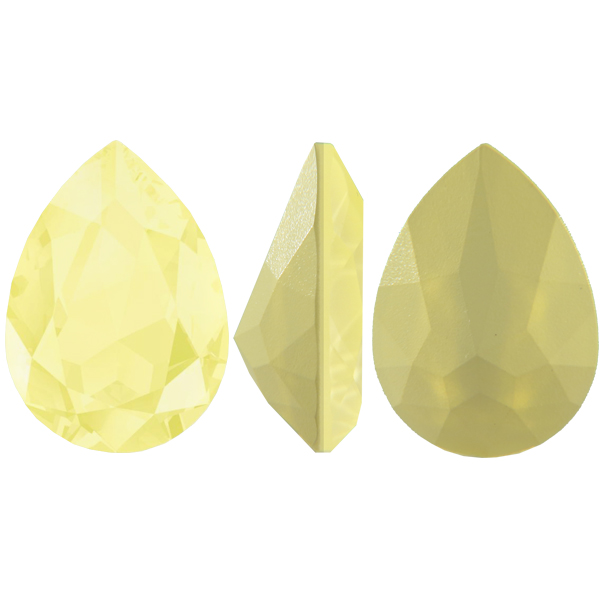 Swarovski 4320 Pear Shaped Fancy Stone Crystal Powder Yellow 18x13mm ...