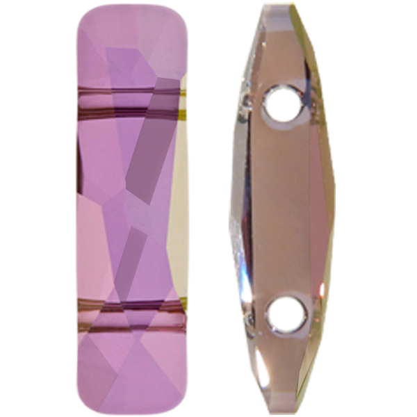 Swarovski 5535 Column Bead (Two Hole) Crystal Lilac Shadow 19x5mm ...