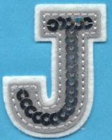 Rhinestone Monogram 3.5” Letter Iron-Ons by Designs by Mark