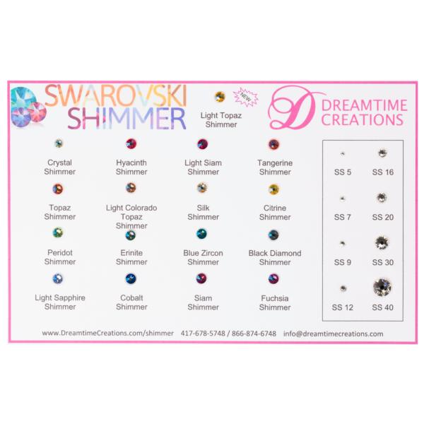 Swarovski Crystal Colour Chart 2016