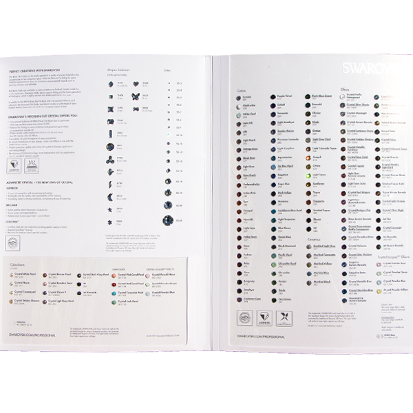 Swarovski Crystal Rhinestone Color Chart